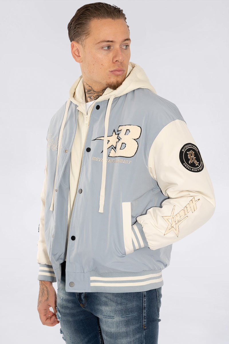 THE RELLFAST HOODED BASEBALL JACKET