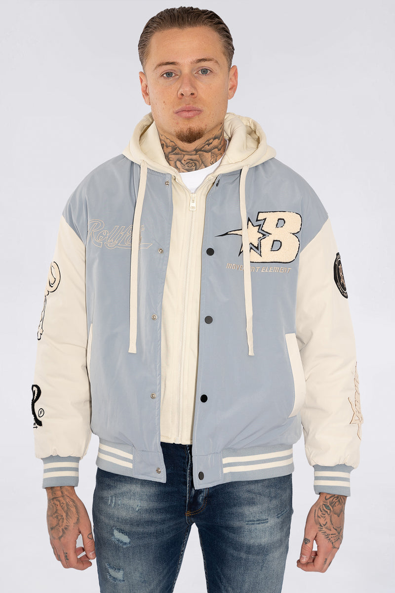 THE RELLFAST HOODED BASEBALL JACKET