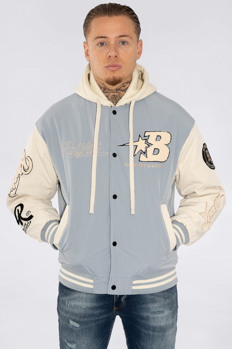 THE RELLFAST HOODED BASEBALL JACKET