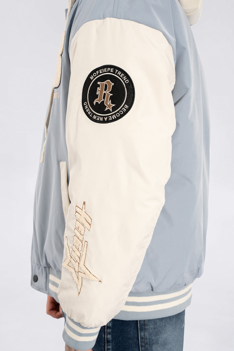 THE RELLFAST HOODED BASEBALL JACKET