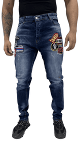 THE PISTONS BIG SIZE JEANS - SLIM FIT MET STRETCH (6829193265235)