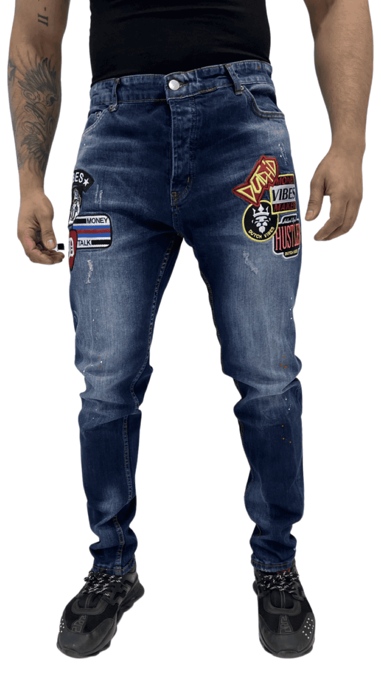 THE PISTONS BIG SIZE JEANS - SLIM FIT MET STRETCH (6829193265235)