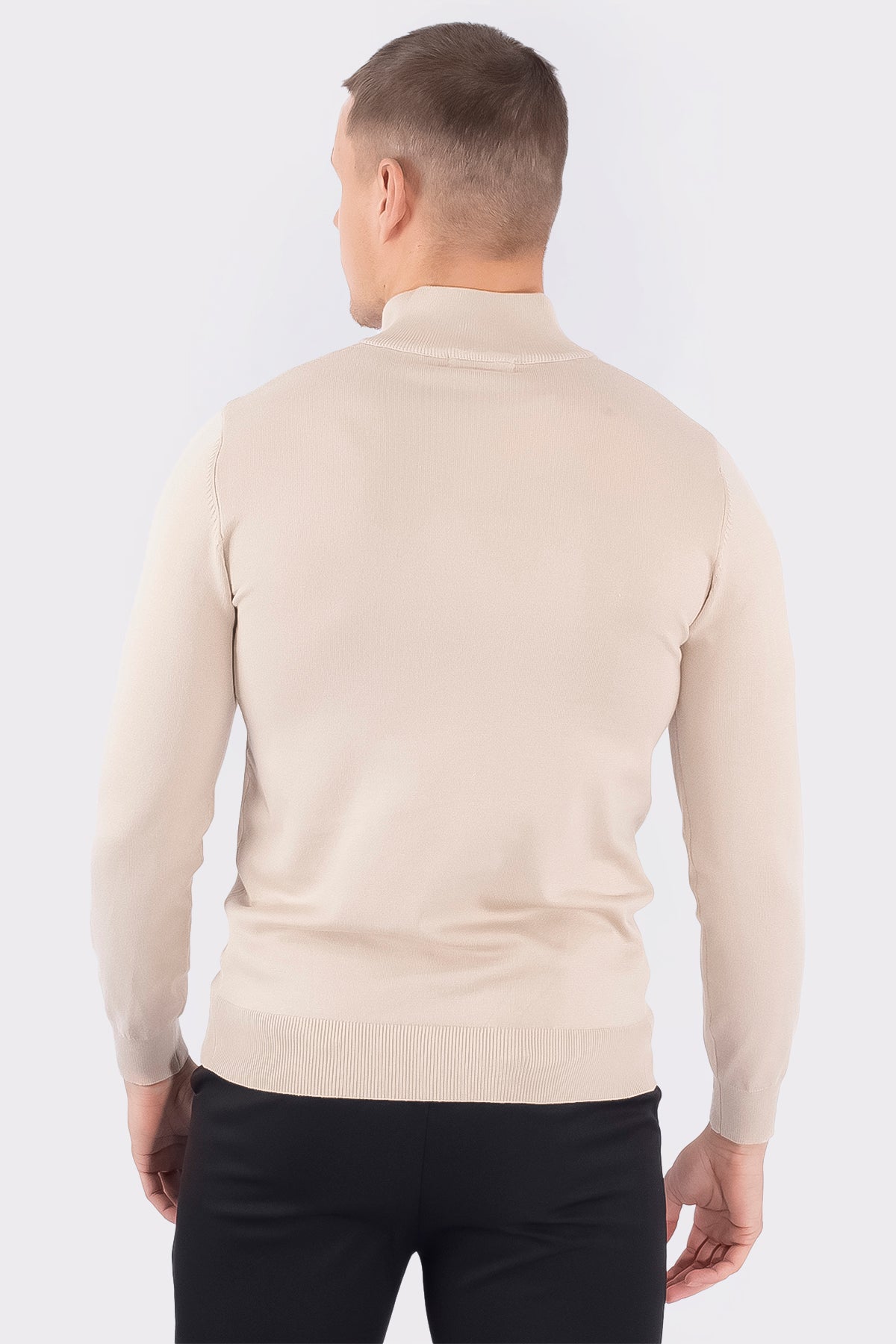 THE BARON ZIPPED TURTLENECK