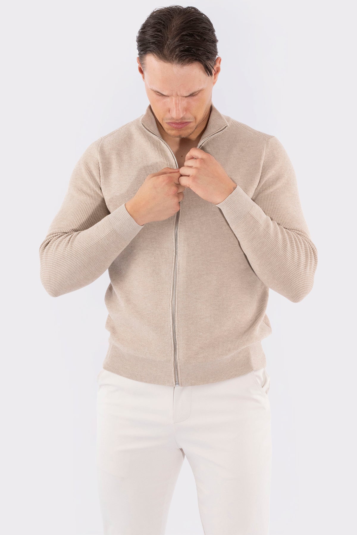 THE VALERIO FULL ZIP SWEATER