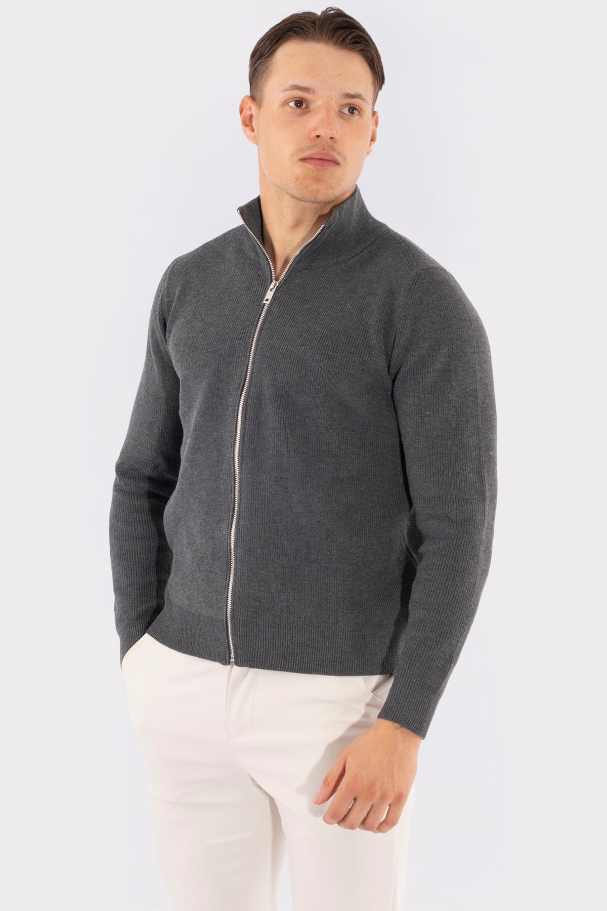THE VALERIO FULL ZIP SWEATER