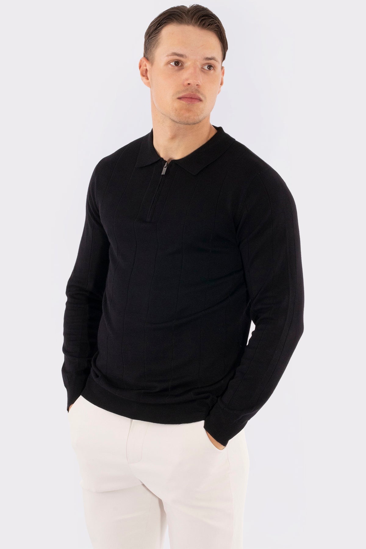 THE LUVIANO ZIPPED SWEATER