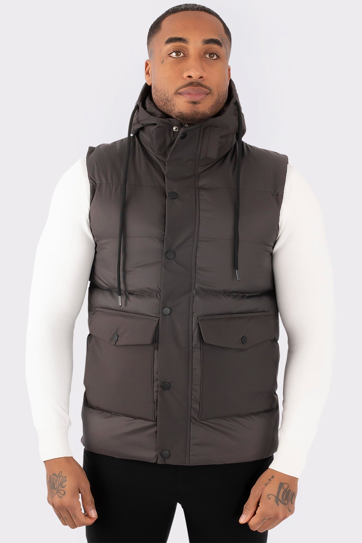 THE TWO-TONE HOODED BODYWARMER