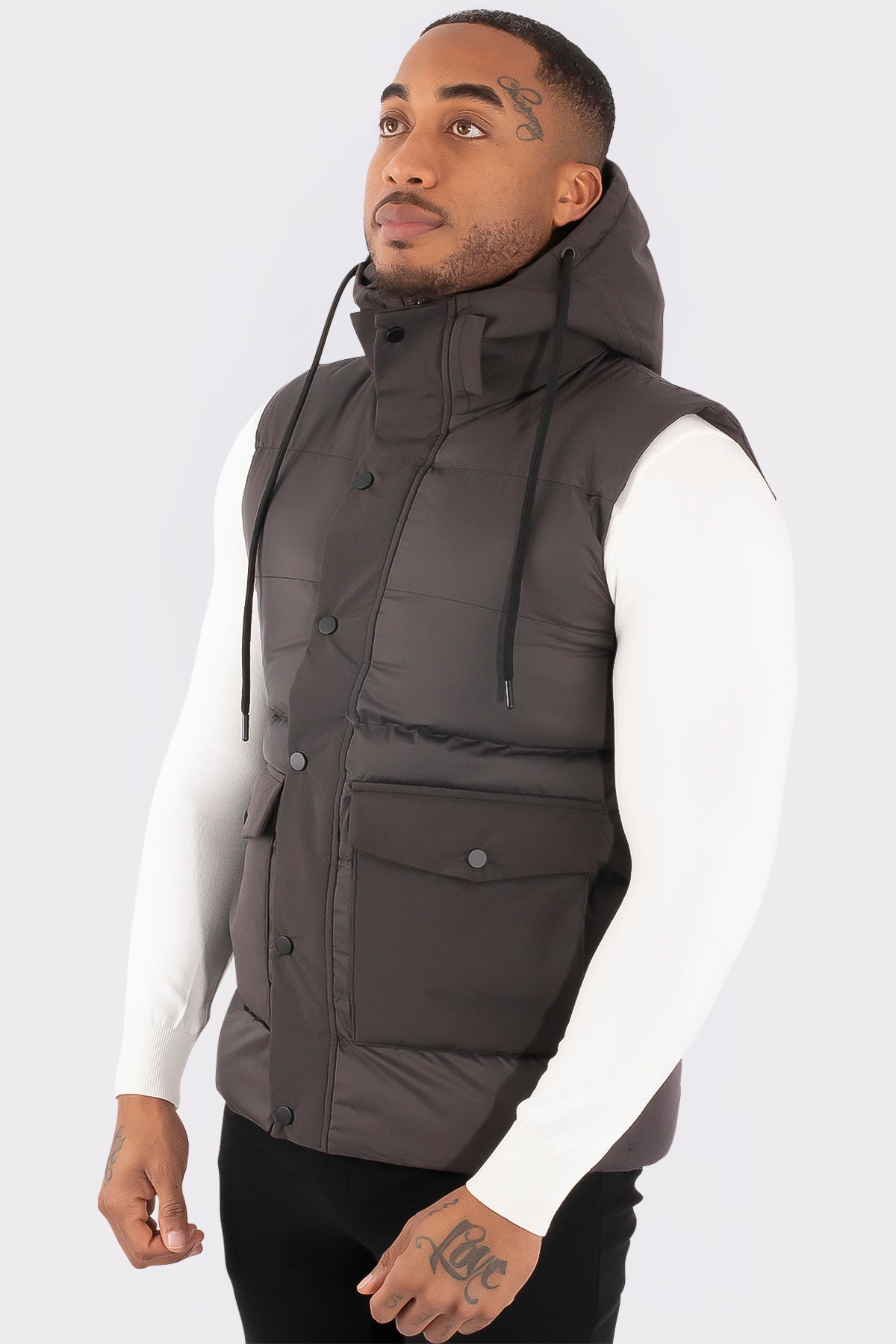 THE TWO-TONE HOODED BODYWARMER