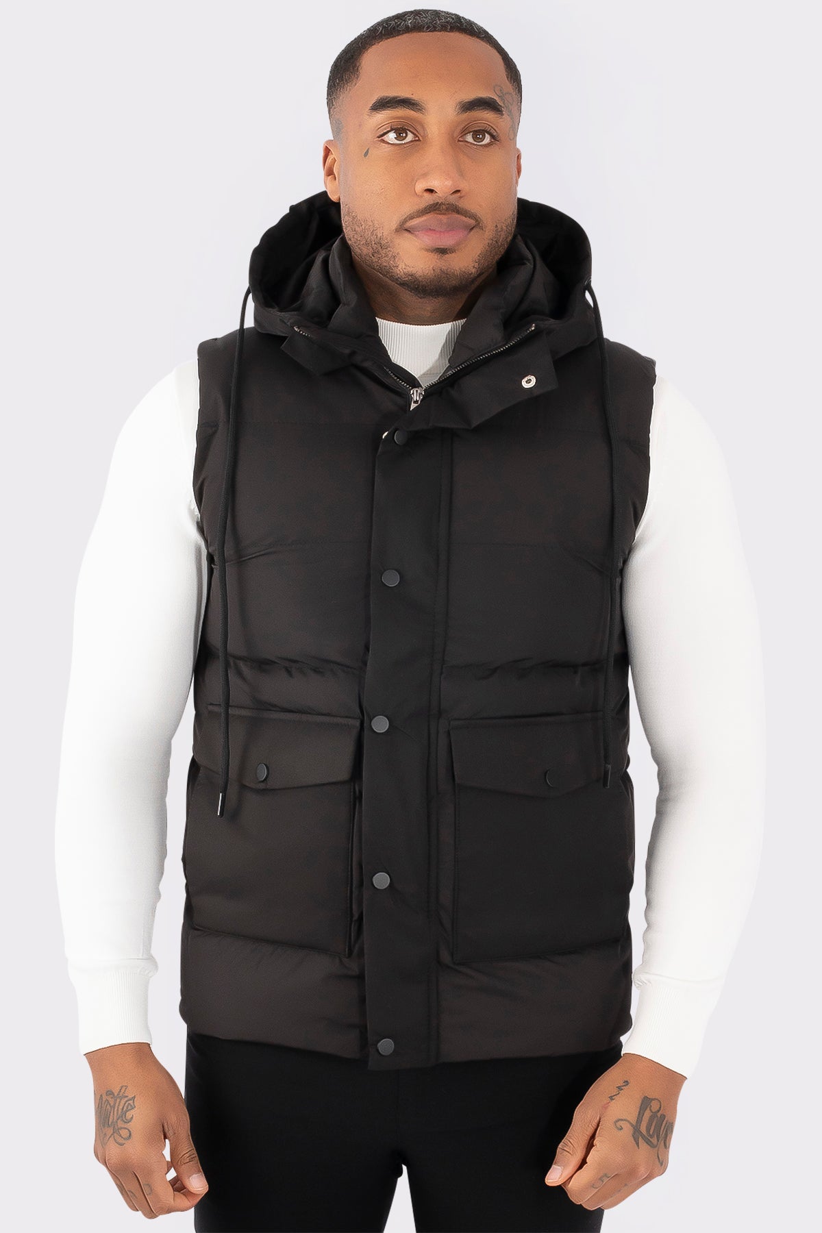 THE TWO-TONE HOODED BODYWARMER