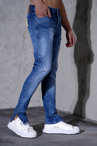 THE IKAO ZIPPED DENIM
