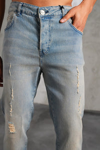 THE IKAO ZIPPED DENIM