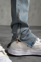 THE IKAO ZIPPED DENIM