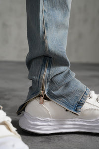 THE IKAO ZIPPED DENIM