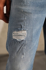 THE IKAO ZIPPED DENIM