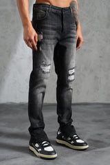 THE IKAO ZIPPED DENIM