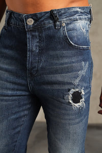 THE IKAO ZIPPED DENIM