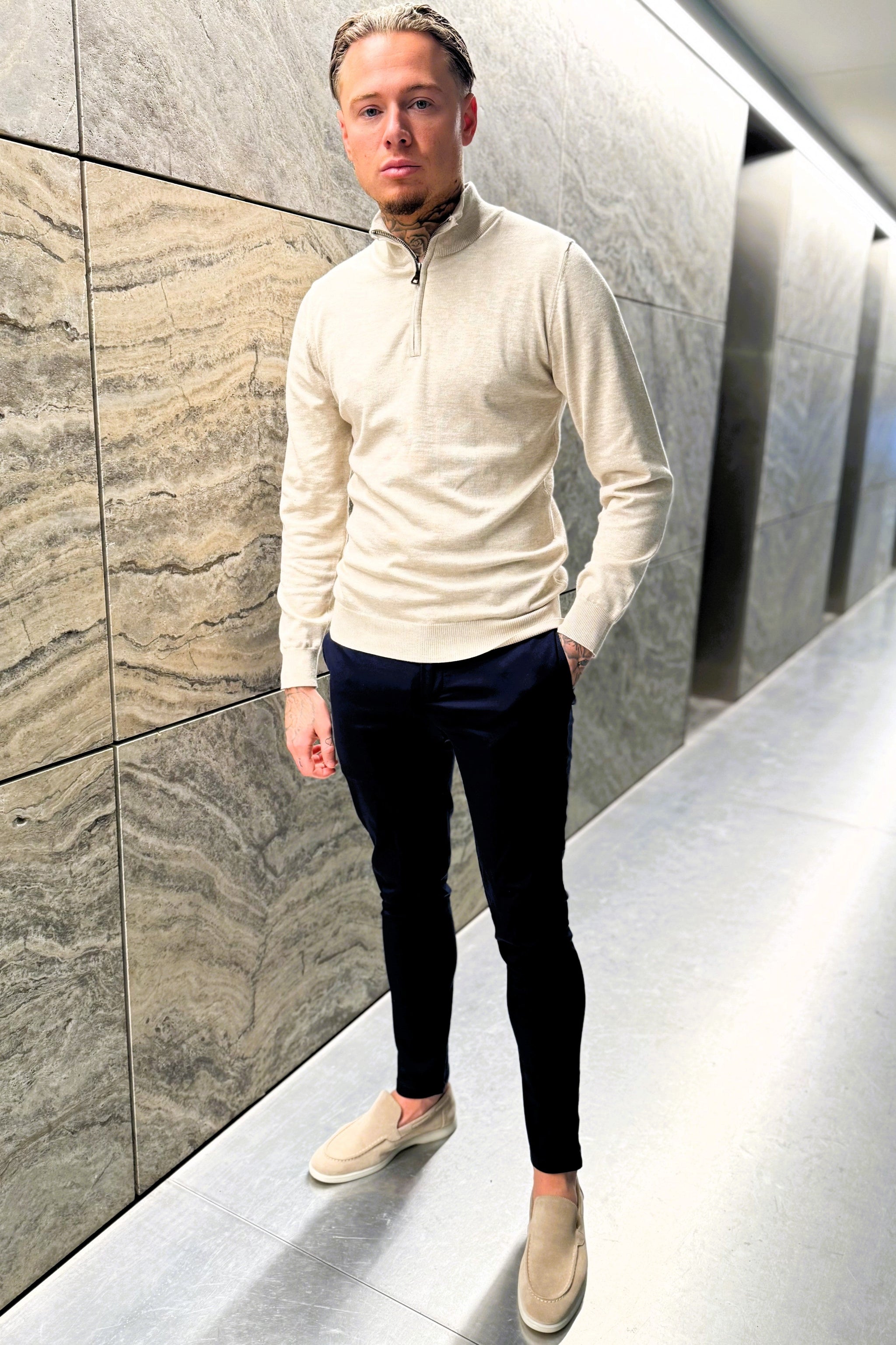 THE BARON ZIPPED TURTLENECK