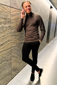 THE BARON ZIPPED TURTLENECK