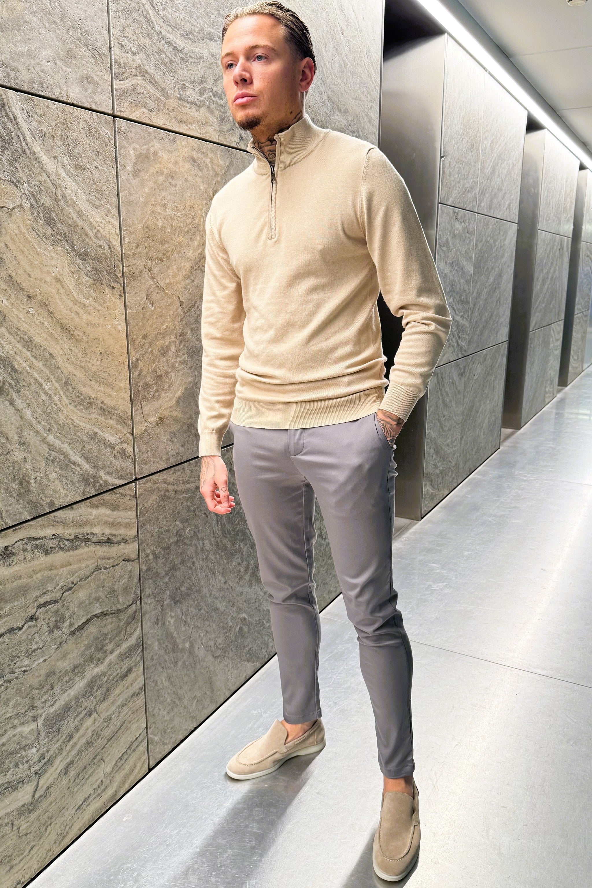 THE BARON ZIPPED TURTLENECK