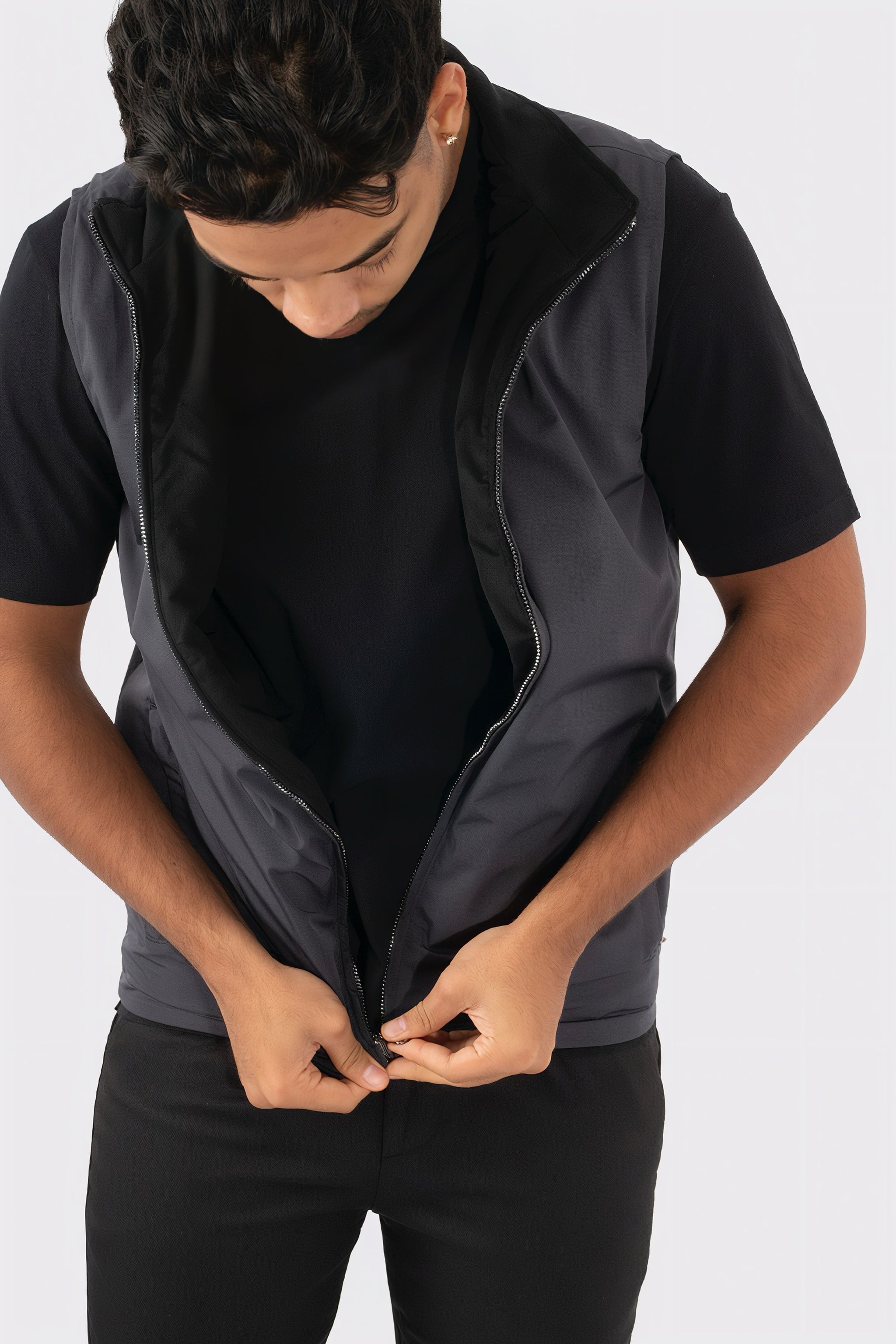 THE REVERSIBLE SUEDE GILET