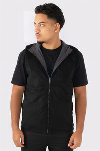 THE REVERSIBLE SUEDE GILET