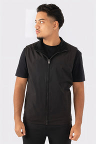 THE REVERSIBLE SUEDE GILET