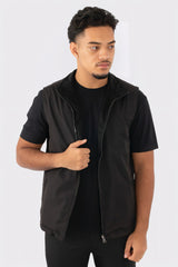 THE REVERSIBLE SUEDE GILET