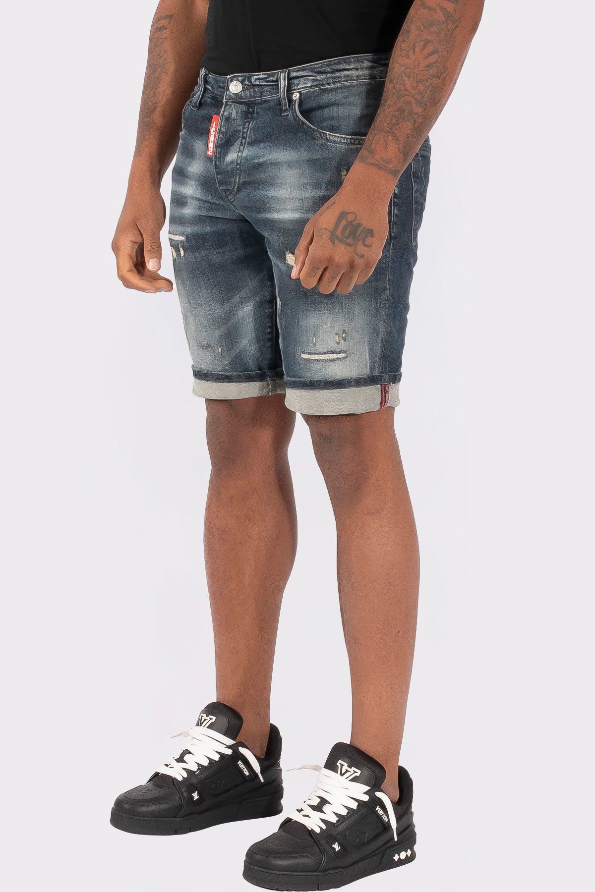 THE SLIMFIT STRETCH SHORT JEANS