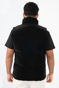 THE LUXE SATIN PUFFER BODYWARMER