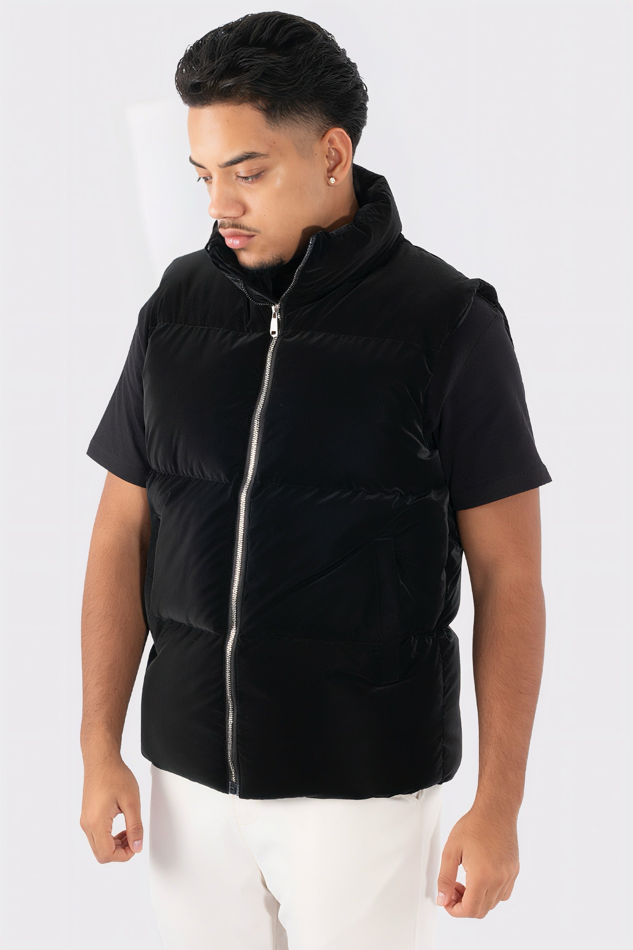 THE LUXE SATIN PUFFER BODYWARMER