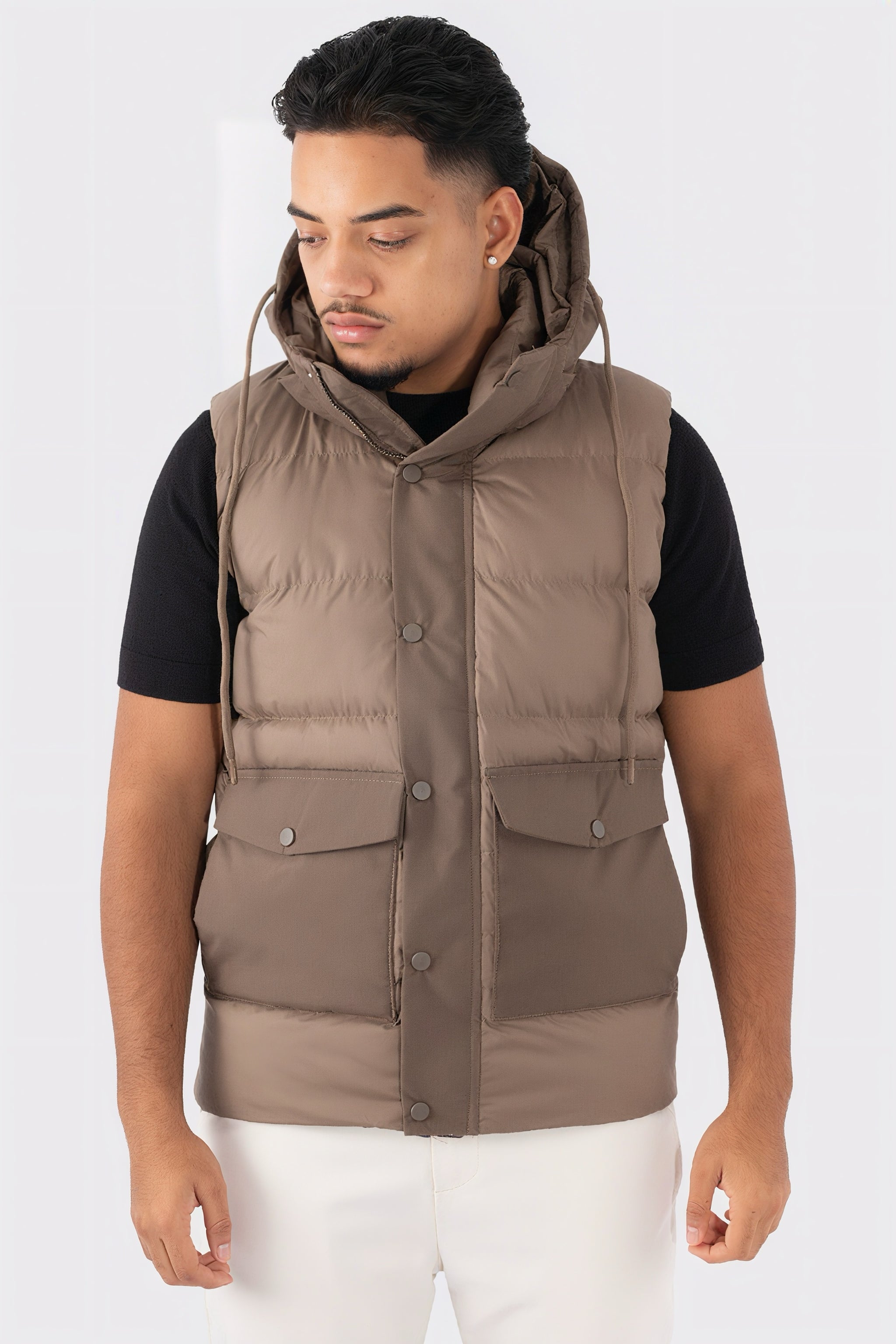 THE TWO-TONE HOODED BODYWARMER