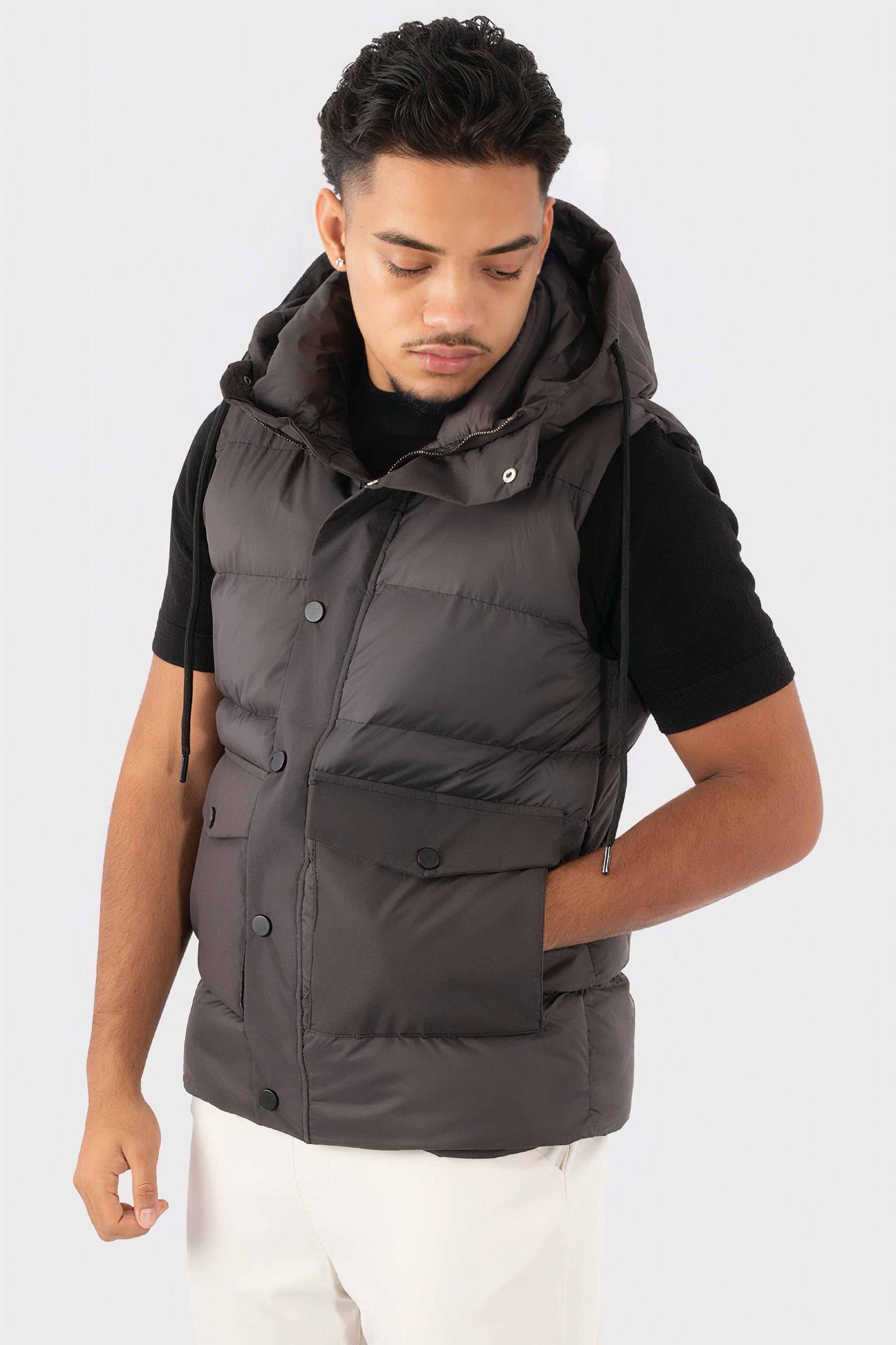 THE TWO-TONE HOODED BODYWARMER