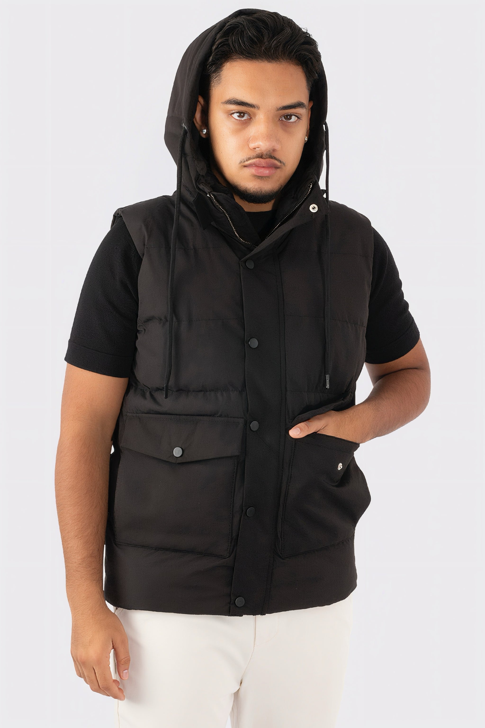 THE TWO-TONE HOODED BODYWARMER