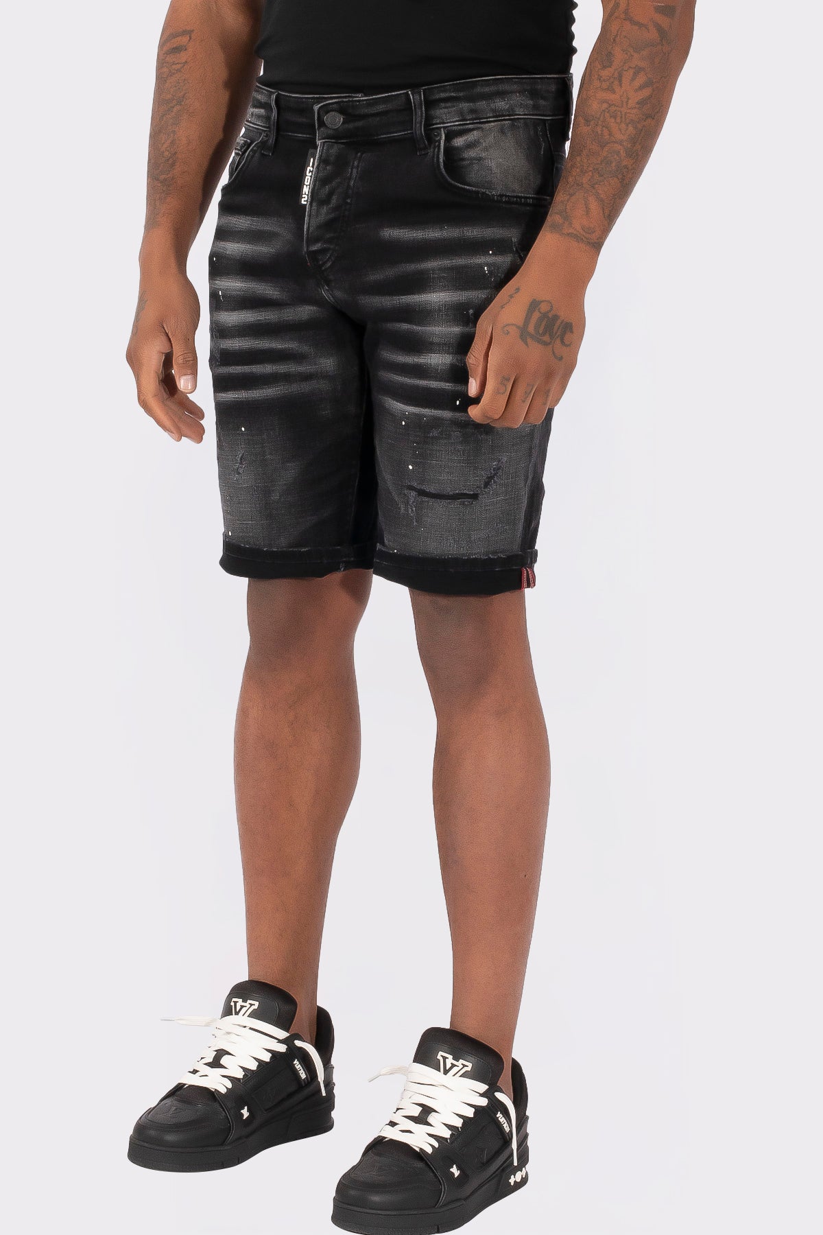 THE SLIMFIT STRETCH SHORT JEANS
