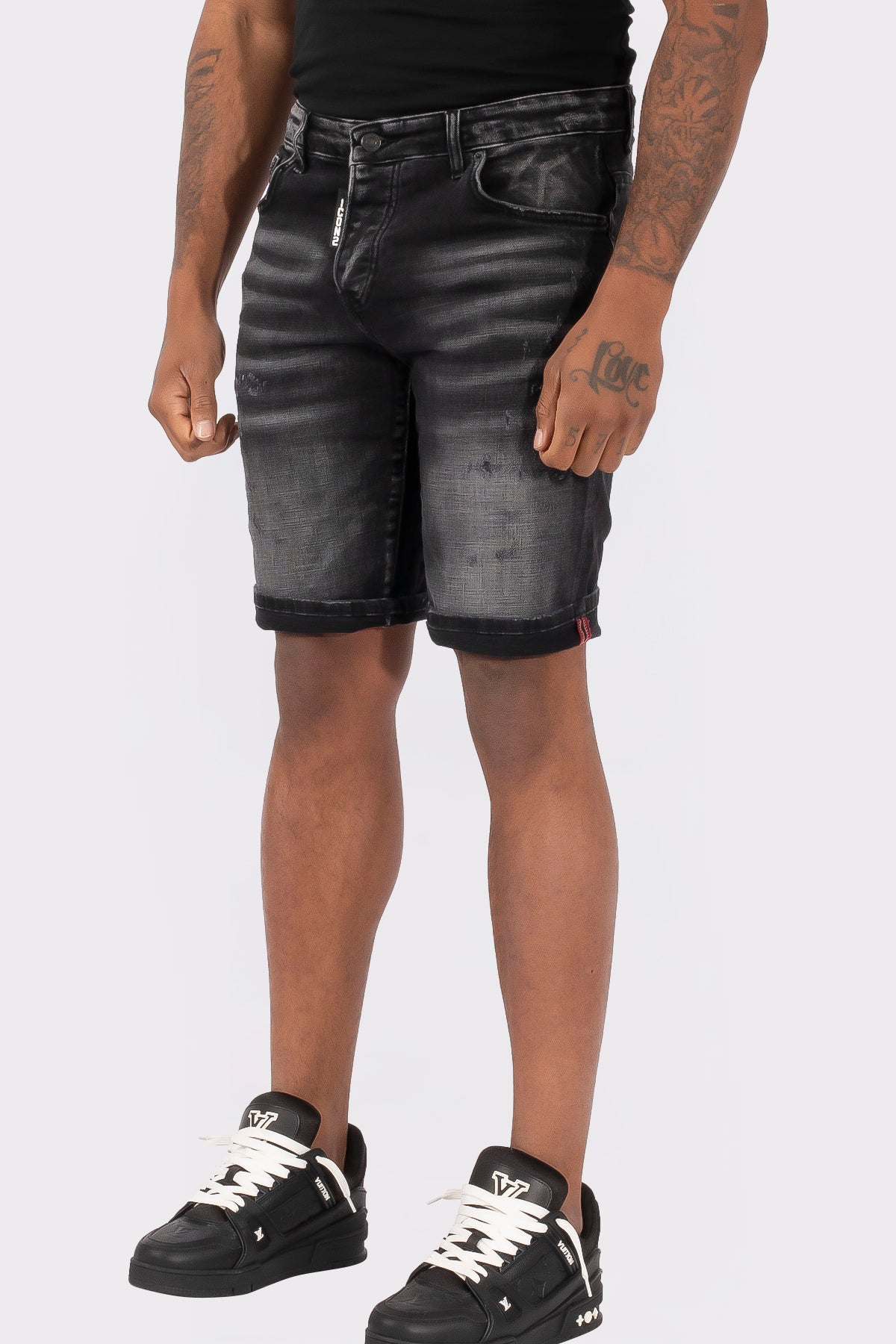 THE SLIMFIT STRETCH SHORT JEANS