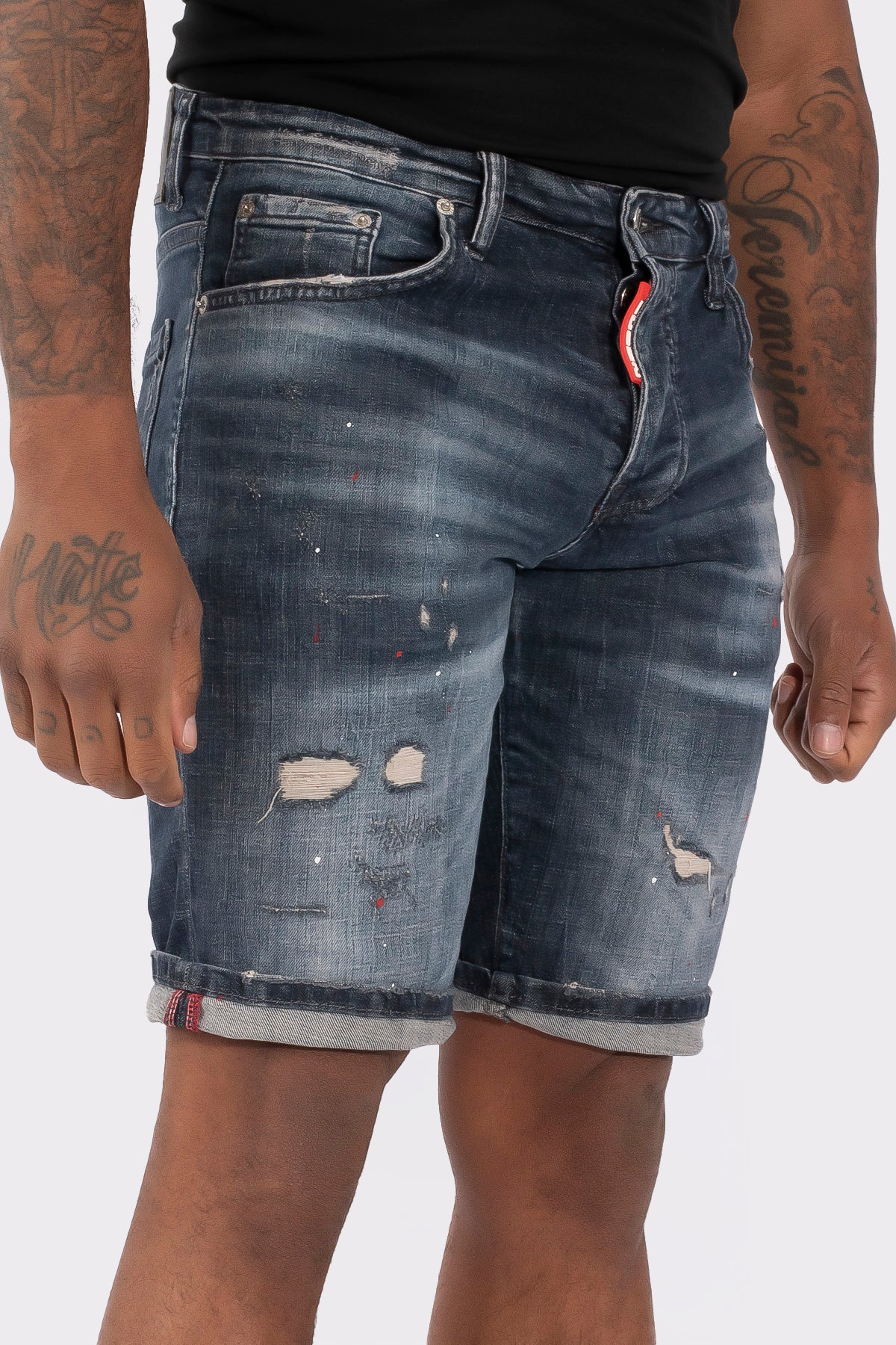 THE SLIMFIT STRETCH SHORT JEANS