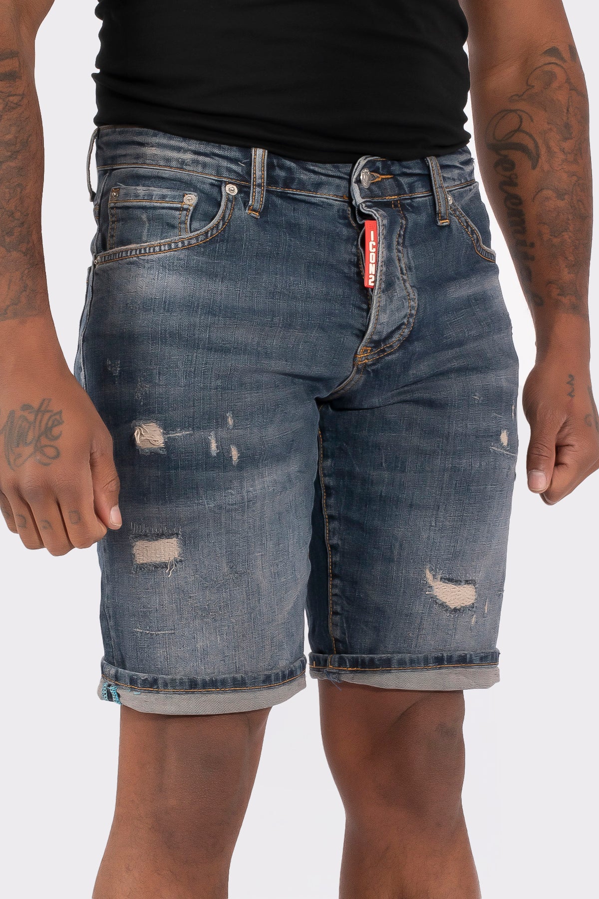 THE SLIMFIT STRETCH SHORT JEANS