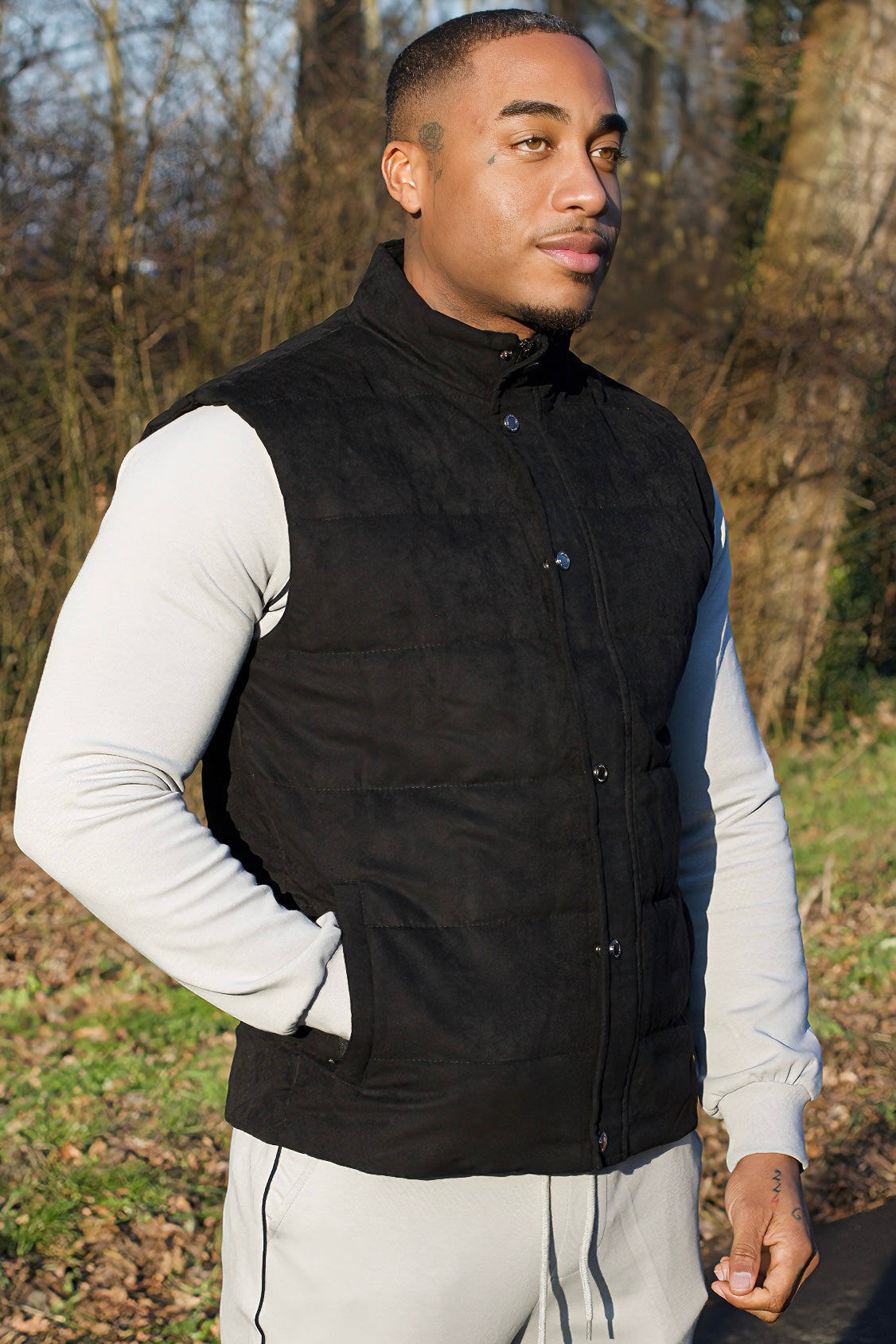 THE MONACO SUEDE BODYWARMER