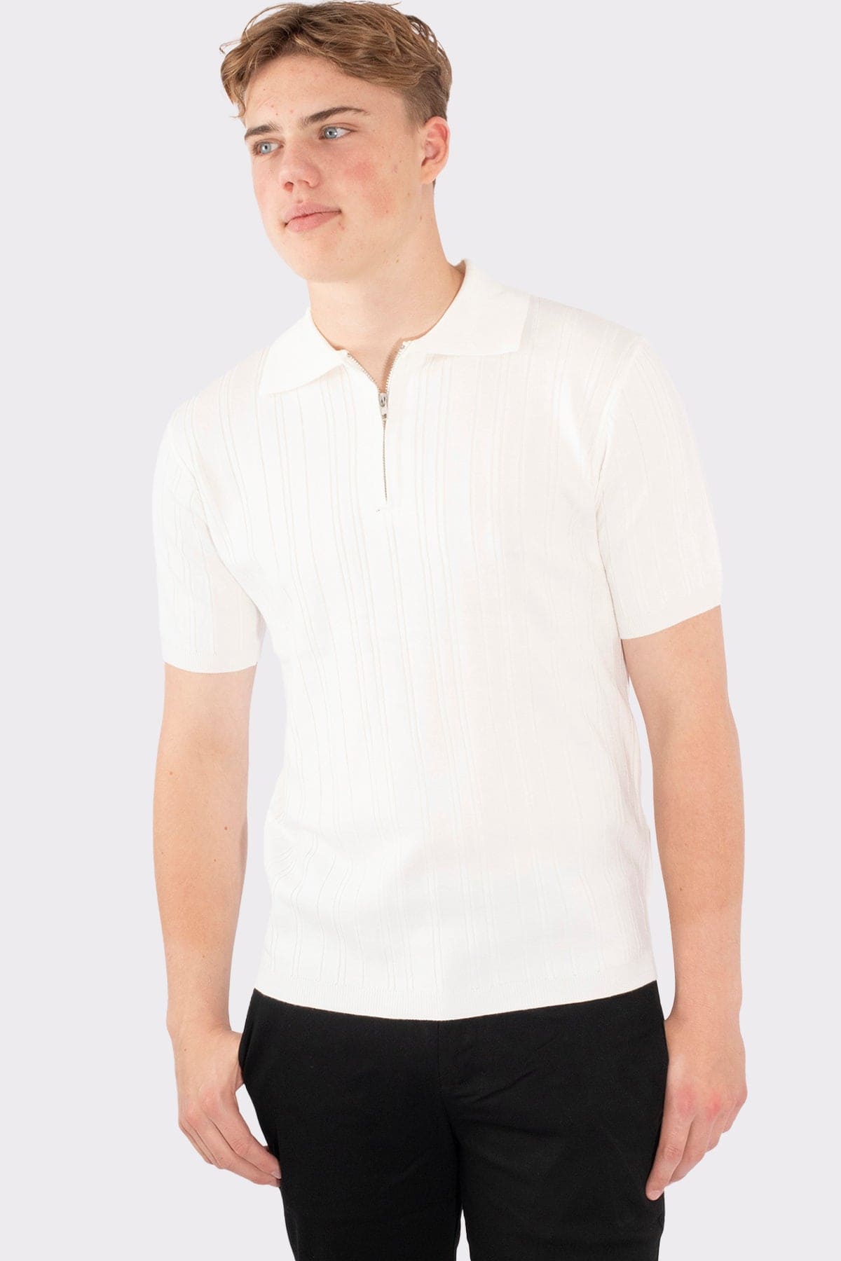 THE MILANO ZIPPED POLO