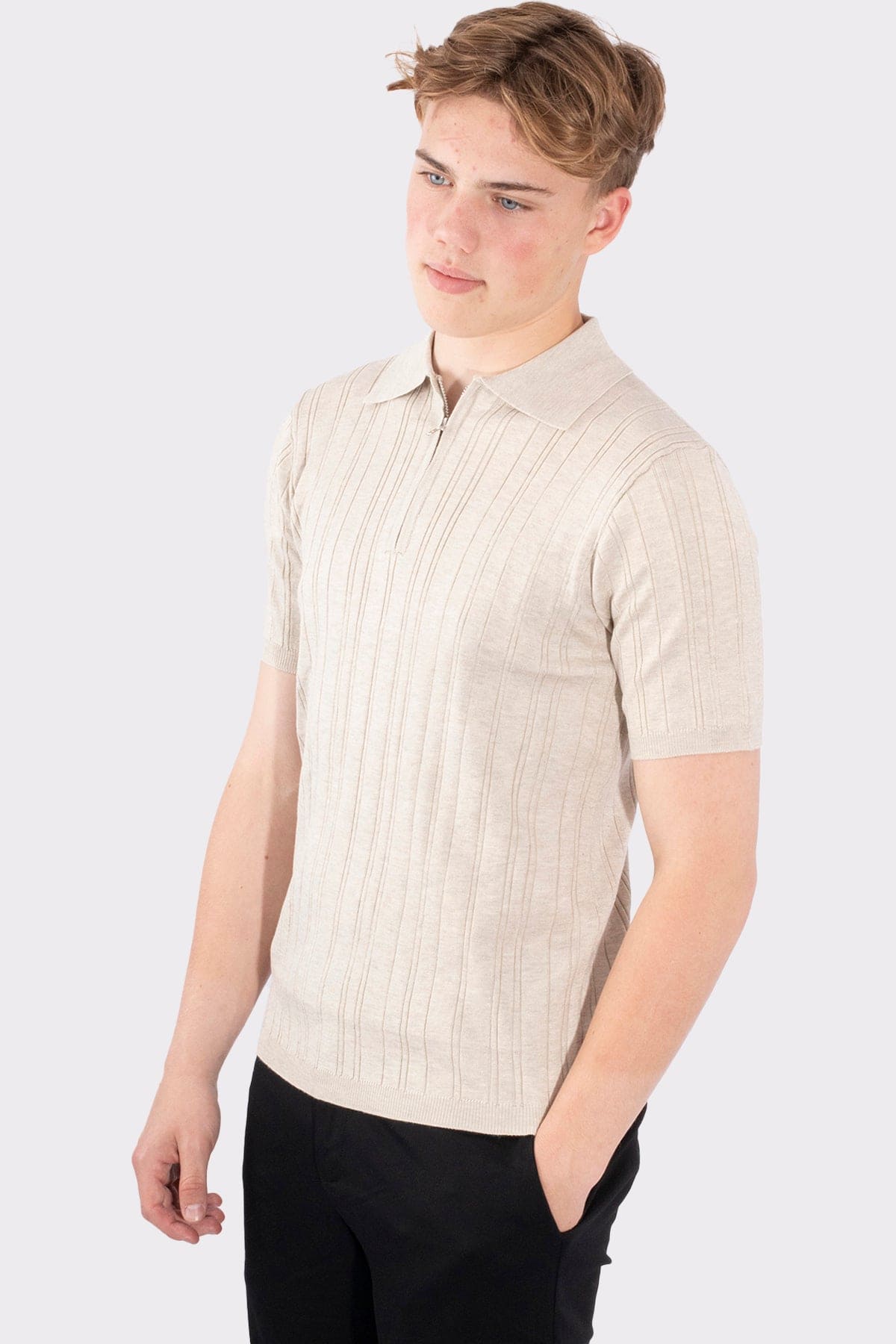 THE MILANO ZIPPED POLO