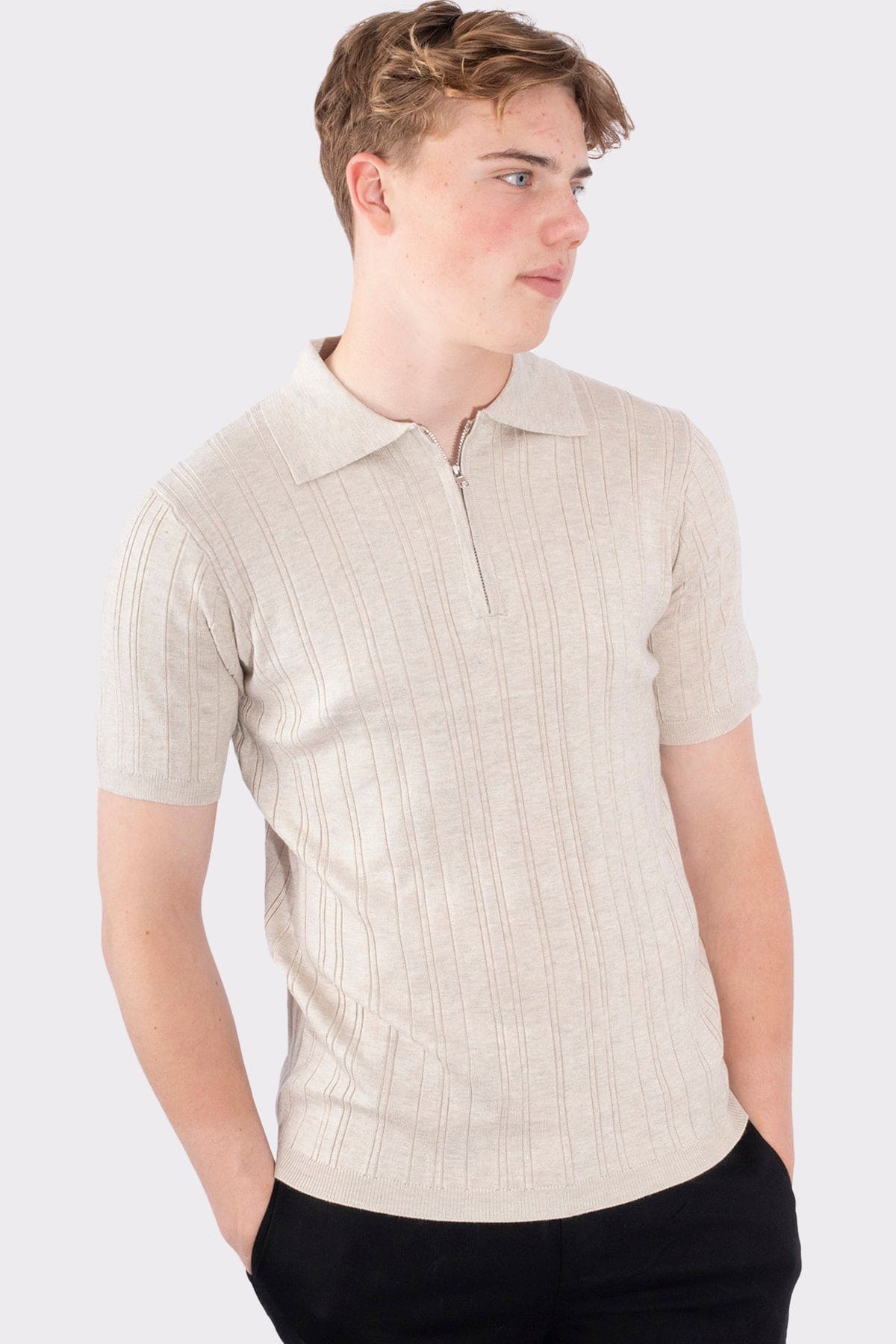 THE MILANO ZIPPED POLO