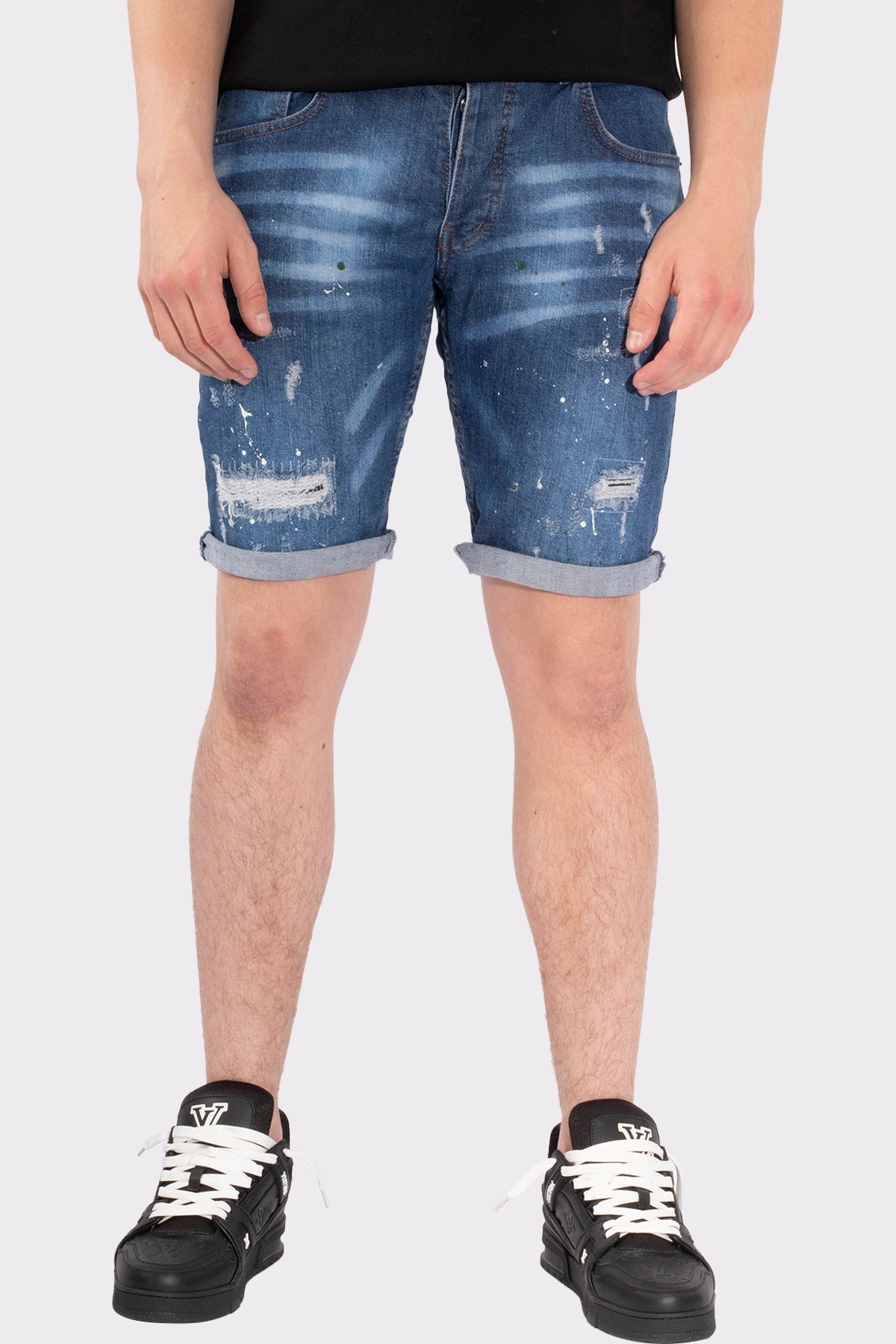 VIBES ICON STRECH SHORT JEANS