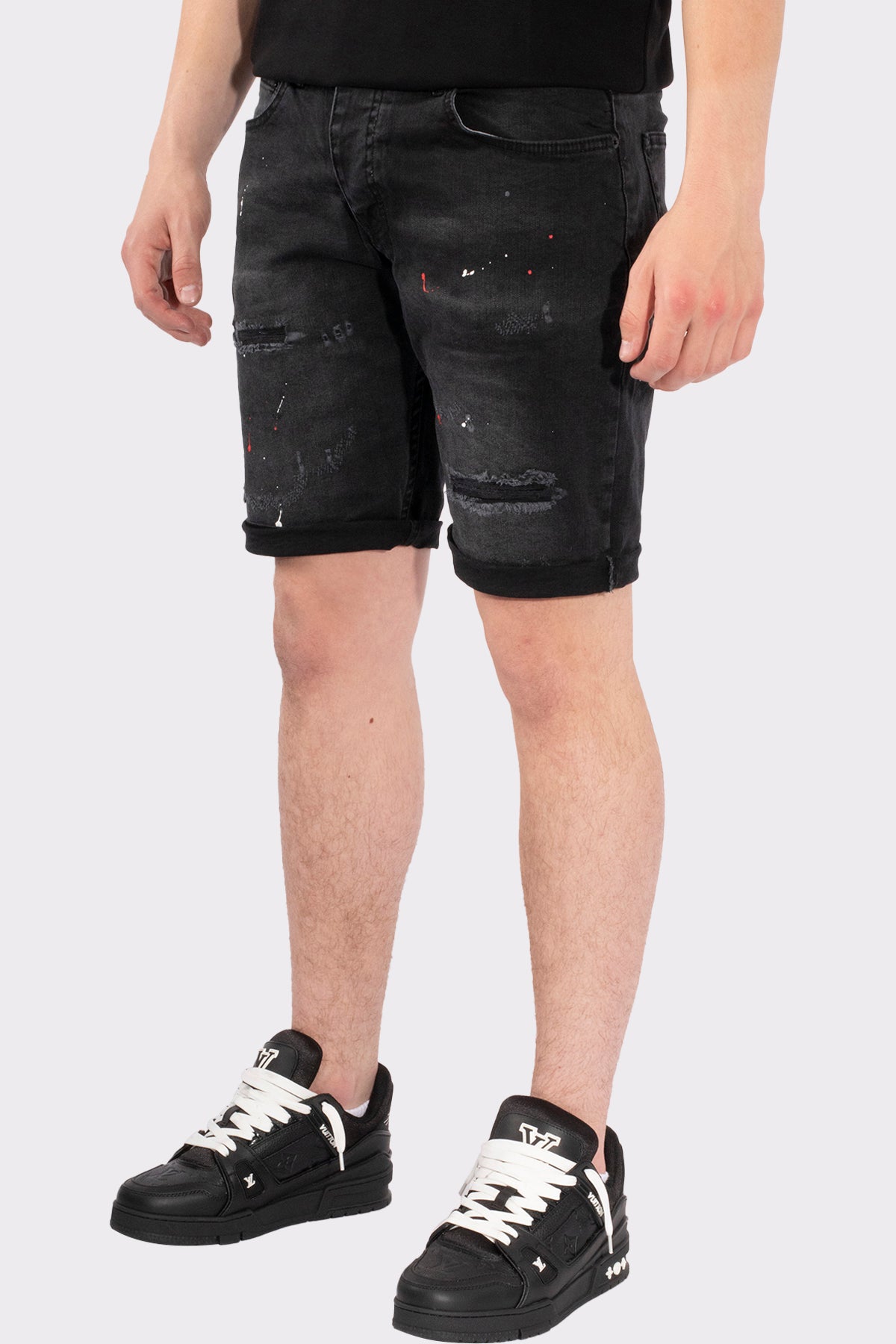 VIBES ICON  STRECH SHORT JEANS
