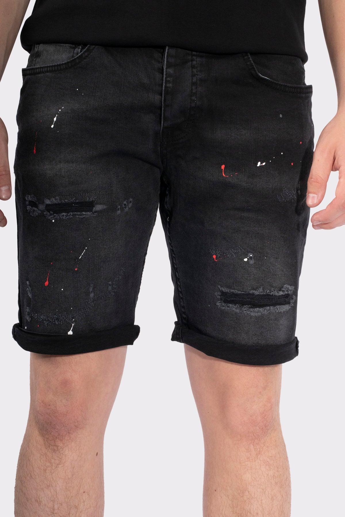 VIBES ICON  STRECH SHORT JEANS