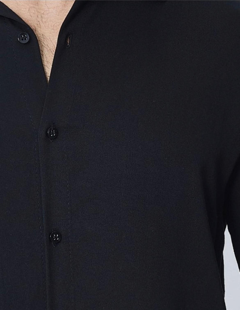 Monaco Heren Overhemd: Long sleeve, Slimfit, Met Kraag
