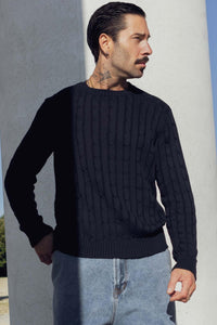 THE CABLE CREWNECK SWEATER