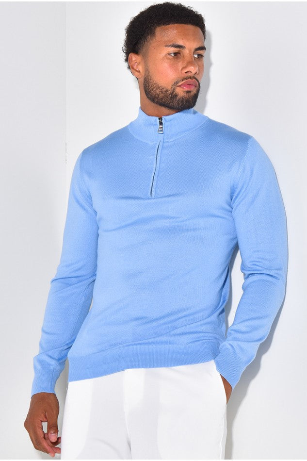 THE BARON ZIPPED TURTLENECK