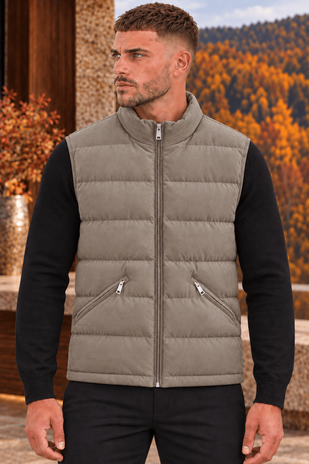 CASABLANCA SUEDE BODYWARMER - Vibes Fashion