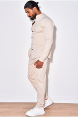 THE AZVA COMBI SET - RONDE KRAAG & STRETCH PANTALON (6879500959827)