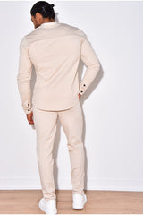 THE AZVA COMBI SET - RONDE KRAAG & STRETCH PANTALON (6879500959827)